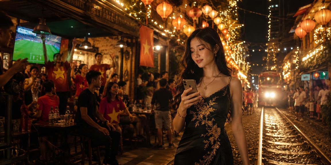 Người dùng tại Hà Nội truy cập a7cii qua điện thoại di động vào buổi tối